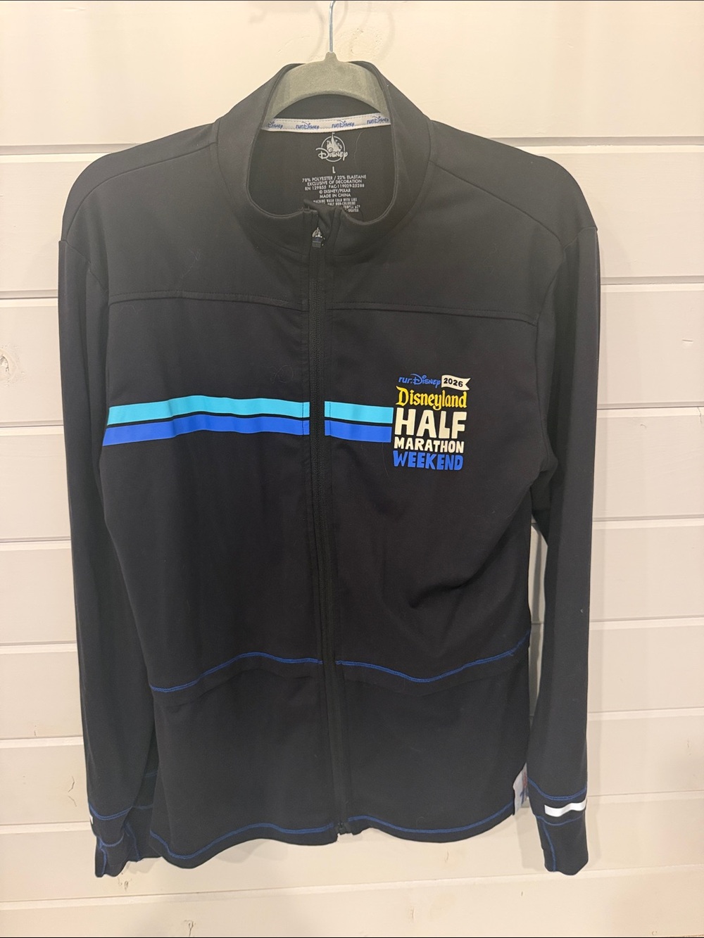 NEW Disney Black Half Marathon Weekend Zip-Up Jacket